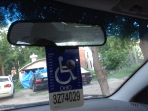 handicap sticker